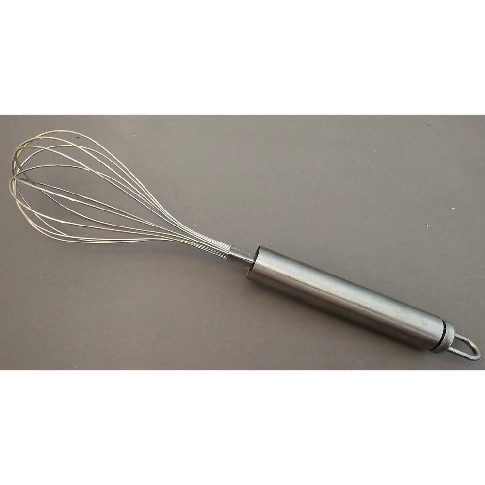 Stainless Steel Whisk w/Silver Handle - Whipping, Balloon, 9-1/2"